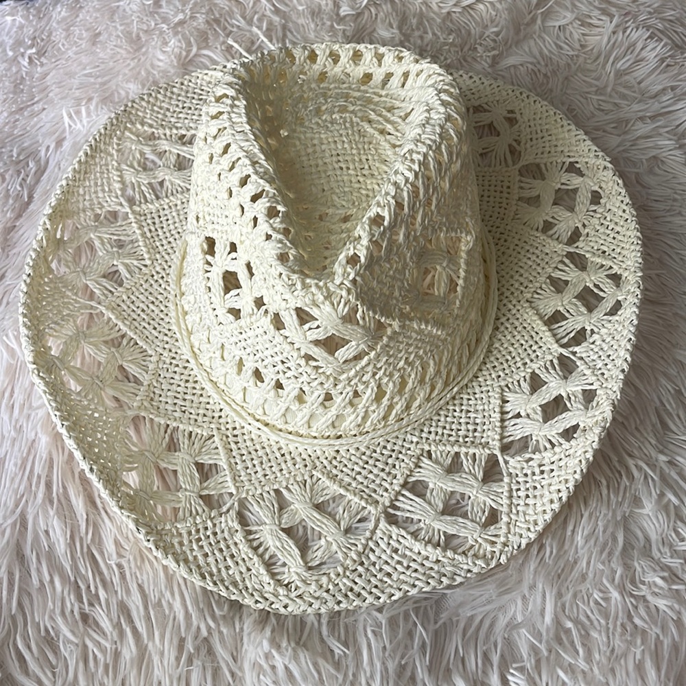 Straw cowboy hat